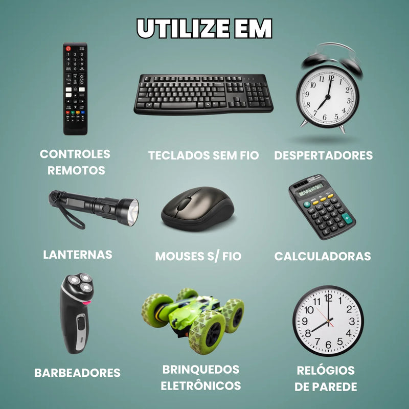 Kit 30 Uni Pilha AA Comum + 30 AAA Palito 60 Unidades Para Controle Remoto